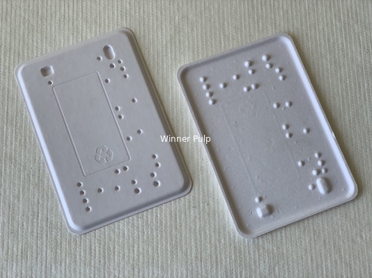 Embossing Debossing Biodegradable Pulp Tray Blind Fibre Based Packaging