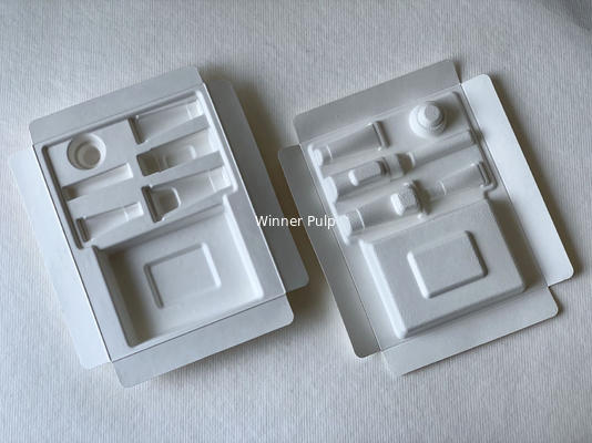 ODM Dry Press Molded Pulp 1.0mm Cosmetic Packaging Insert