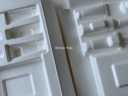ODM Dry Press Molded Pulp 1.0mm Cosmetic Packaging Insert
